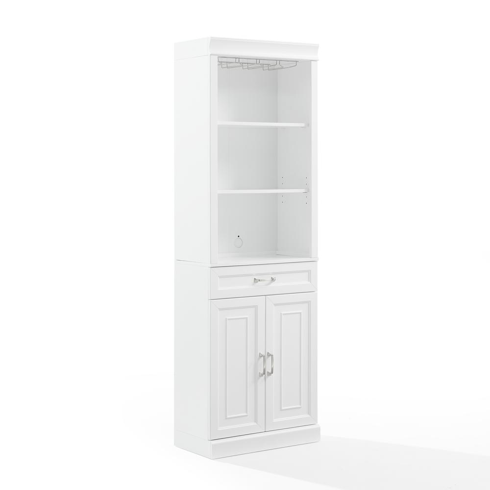 Alt View 8. Crosley Furniture - Stanton Bar Cabinet - White.