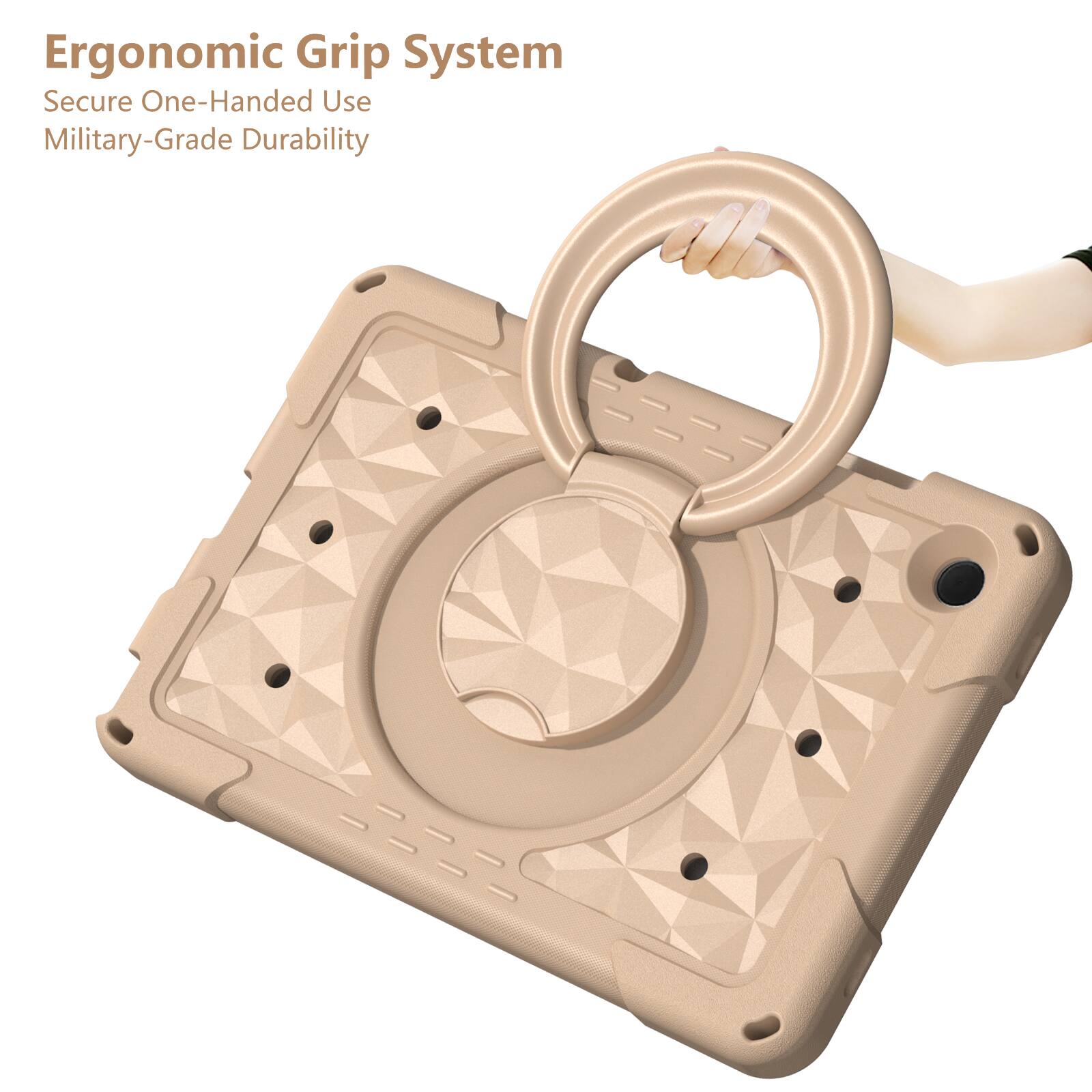 Ergonomic Grip System  
Secure One-Handed Use  
Military-Grade Durability