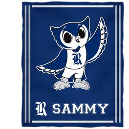 Vive La Fete - Rice Owls 36'' x 48'' Children's Mascot Plush Blanket - Multicolor