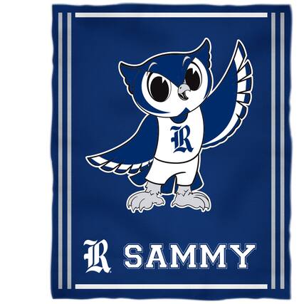 Front. Vive La Fete - Rice Owls 36'' x 48'' Children's Mascot Plush Blanket - Multicolor.