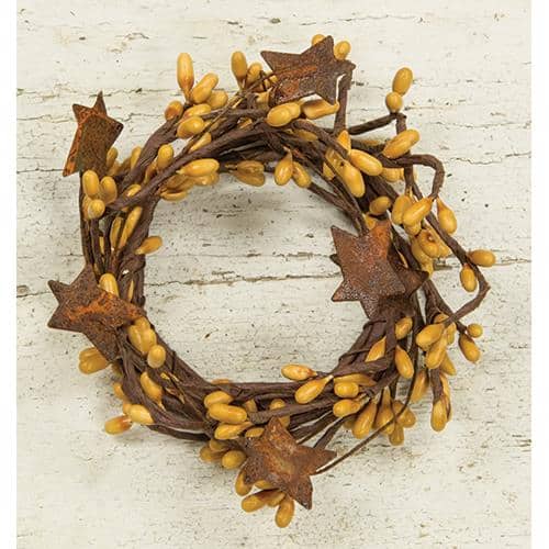 BreeBe - Pip Berry Ring With Stars Old 2" - Gold