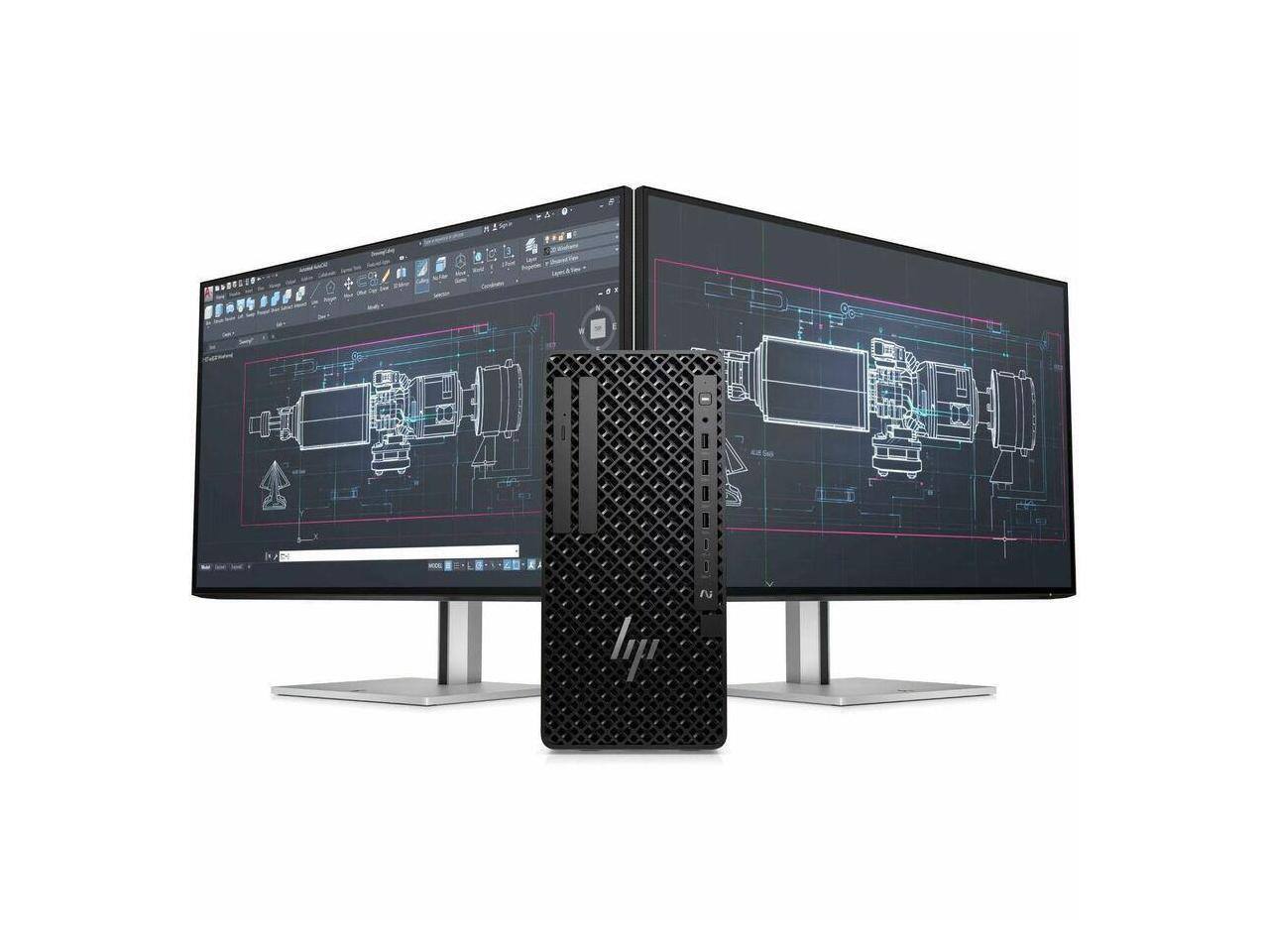 Alt View 4. HP - HP Z1 G1i Desktop - Intel Core Ultra 5 235 - 16 GB - 512 GB SSD - Black - Q870 - Windows 11 Pro - Black.