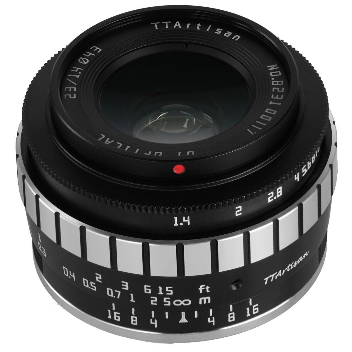 TTArtisan 043 hT/2 KIT00IESB.04 NO.8231 I 00117 ALITCUT In 2PAI 4 2.8 2 1.4 I I 0a 04 0.5  3 TTArtisan 0.7 6 15 ft 1 2500 2 5 m I 8 I I 16 I I I Y I I  16  4 4