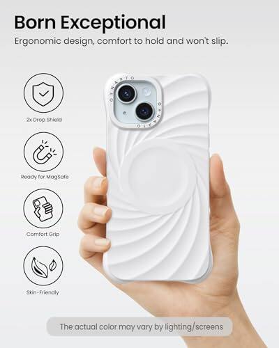 Born Exceptional  
Ergonomic design, comfort to hold and won't slip.  
2x Drop Shield  
Ready for MagSafe  
Comfort Grip  
Skin-Friendly  
The actual color may vary by lighting/screens