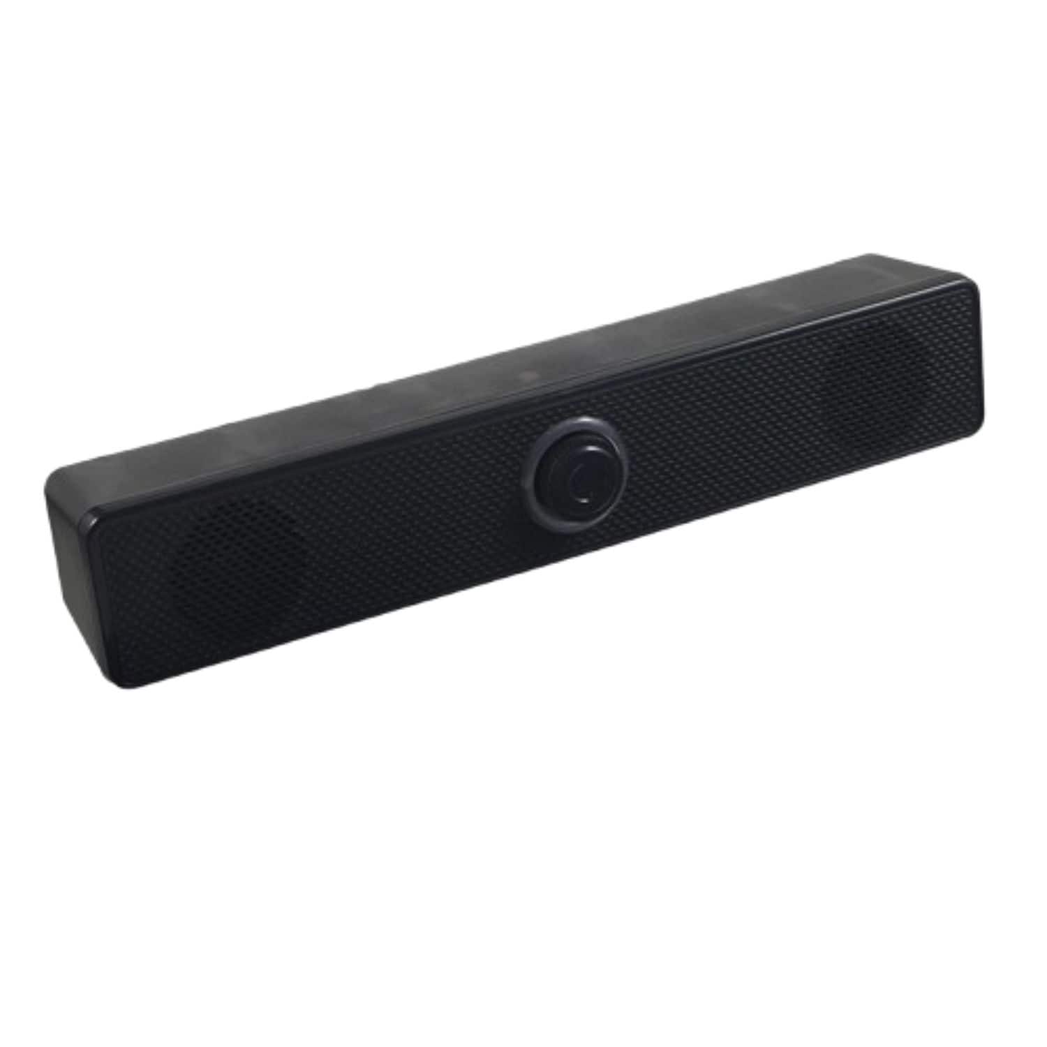 Front. Stock Preferred - Wired Surround Sound Bar Speaker System - Black.
