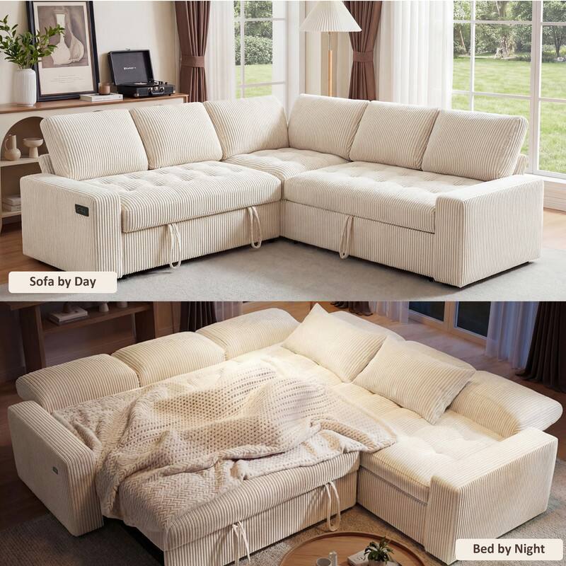 Sofa by Day  
Bed by Night