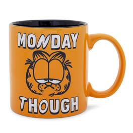 Silver Buffalo - Garfield "Monday Though" Wax-Resist Ceramic Mug | Holds 20 Ounces - Yellow