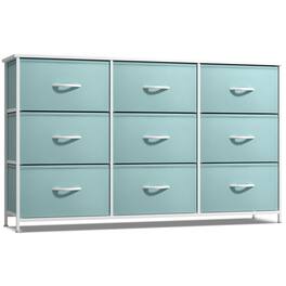 Sorbus - Kids Dresser with 9 Drawers - Storage Unit Organizer Chest for Clothes - Bedroom, Kids Room, Nursery, & Closet - Aqua