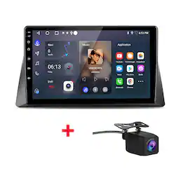 Junsun - Backup Camera 2+64GB Android15 carplay 10" Car Stereo Radio GPS Navi BT FM RDS DSP SWC For Honda Accord 2008-2012 - Black
