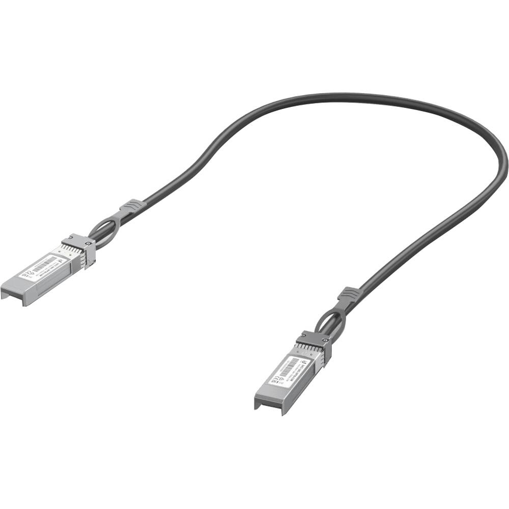 Front. Ubiquiti - 25G Direct Attach 0.5M Cable UACC-DAC-SFP28-0.5M - Black.