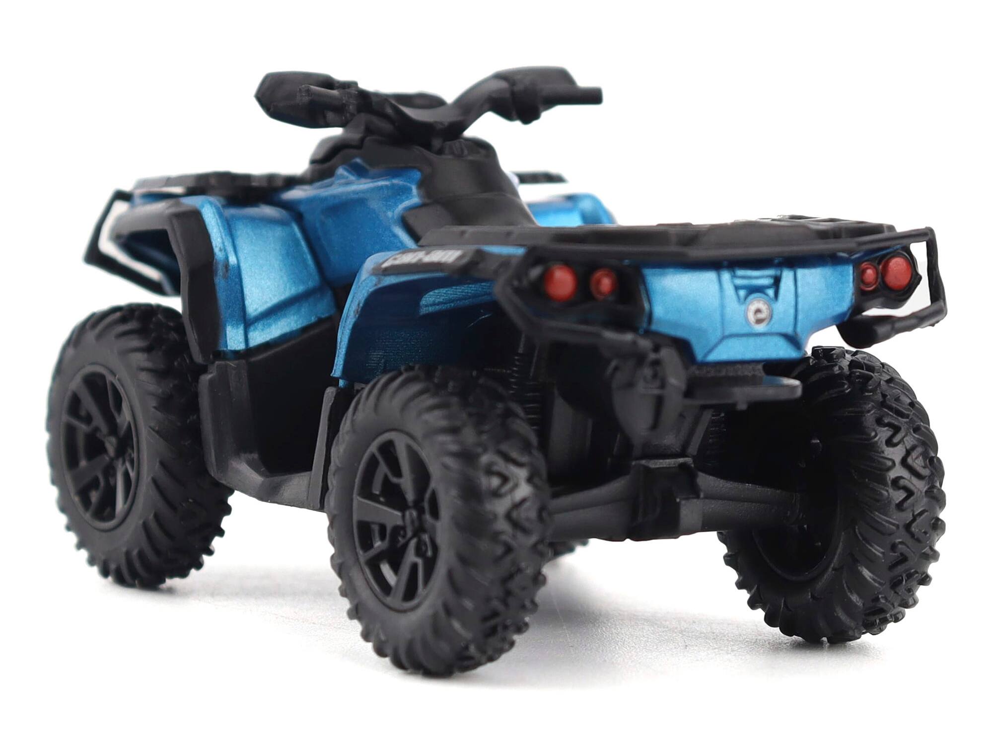 Alt View 2. BRP Models - Can-Am Outlander XT 1000R ATV Oxford Blue Metallic with Driver Figure 1/32 Diecast Model by BRP Models.