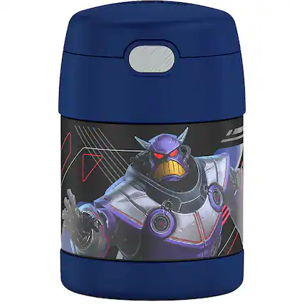Front. Thermos - Thermos 10 oz. Kid's Funtainer Insulated Stainless Food Jar - Lightyear - Lightyear.