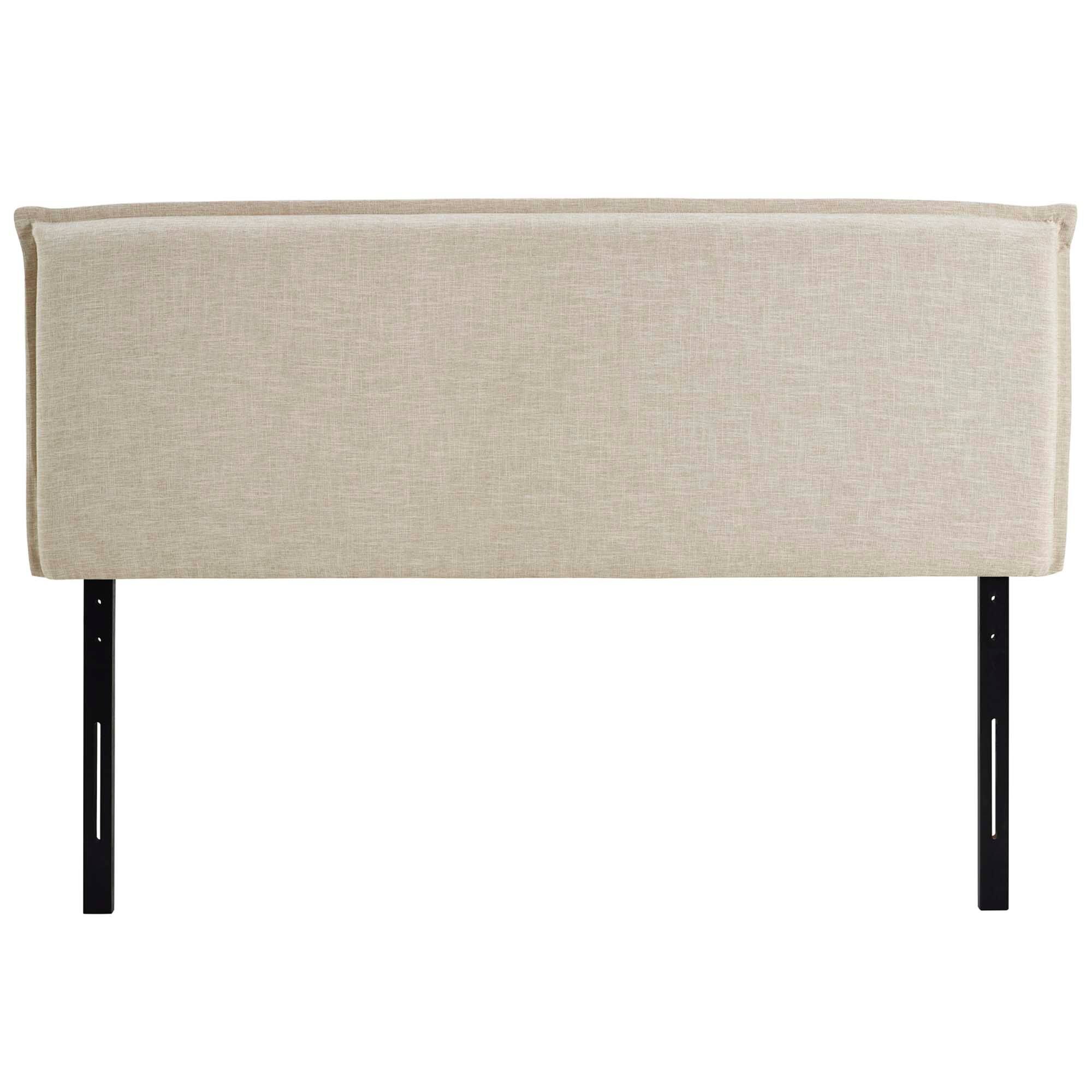 Left. Modway - Camille Upholstered Fabric Queen Headboard by Modway - Brown.