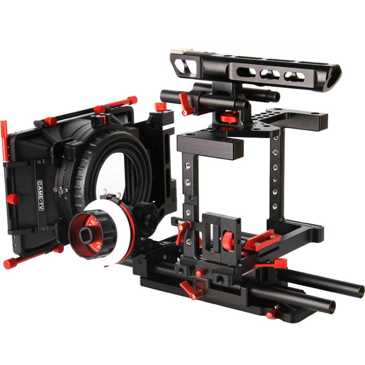 Alt View 3. Came-TV - Came-TV DSLR Cage w/Hand Grip for GH4, Sony A7s  Canon 5D Mark III Cameras.