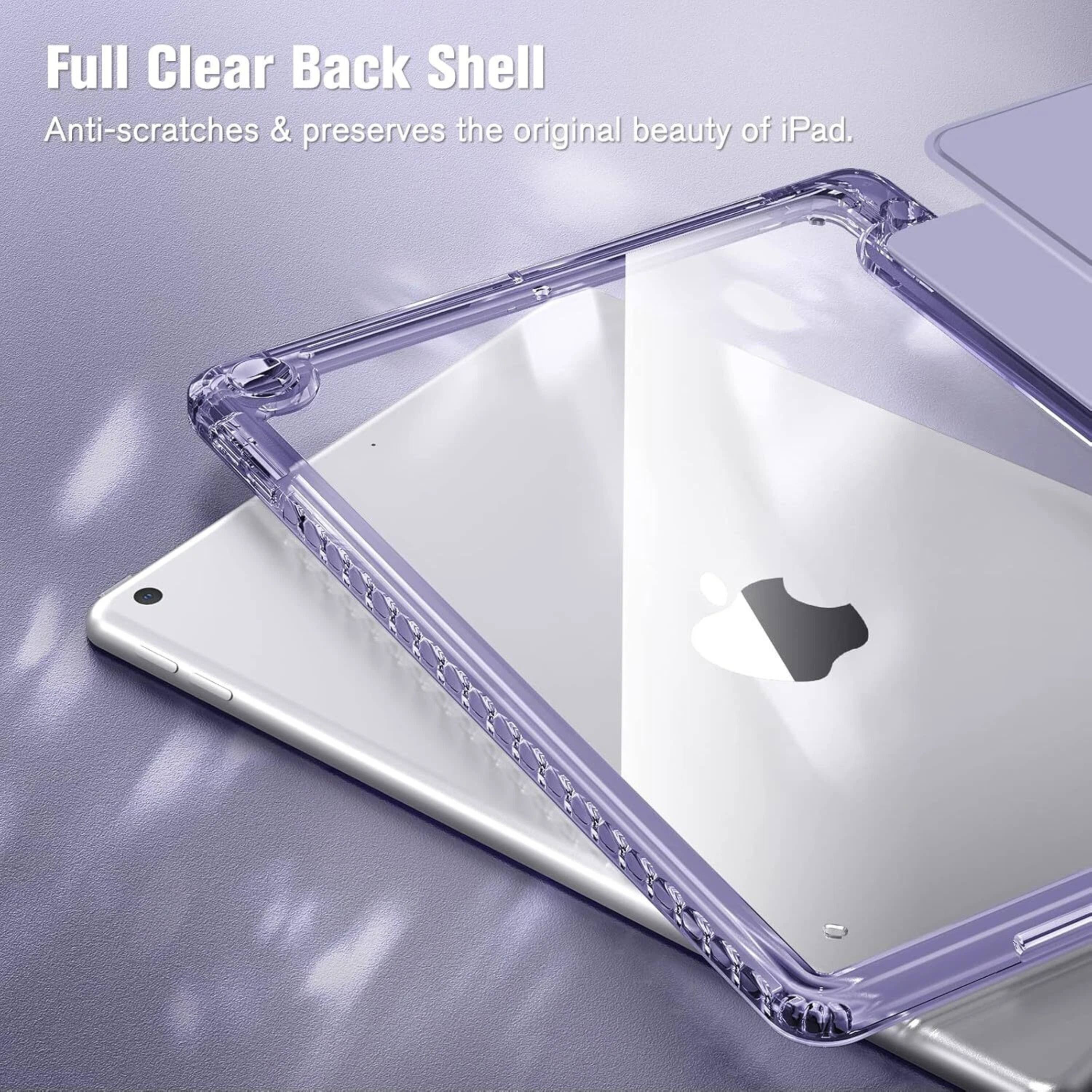 Full Clear Back Shell  
Anti-scratches & preserves the original beauty of iPad.