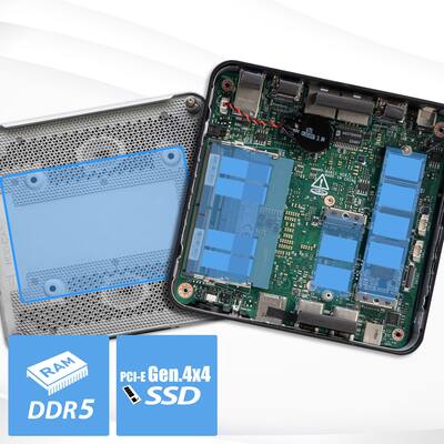 MSI Cubi NUC 1MG Mini Desktop Intel Core 5 120U 16GB Memory