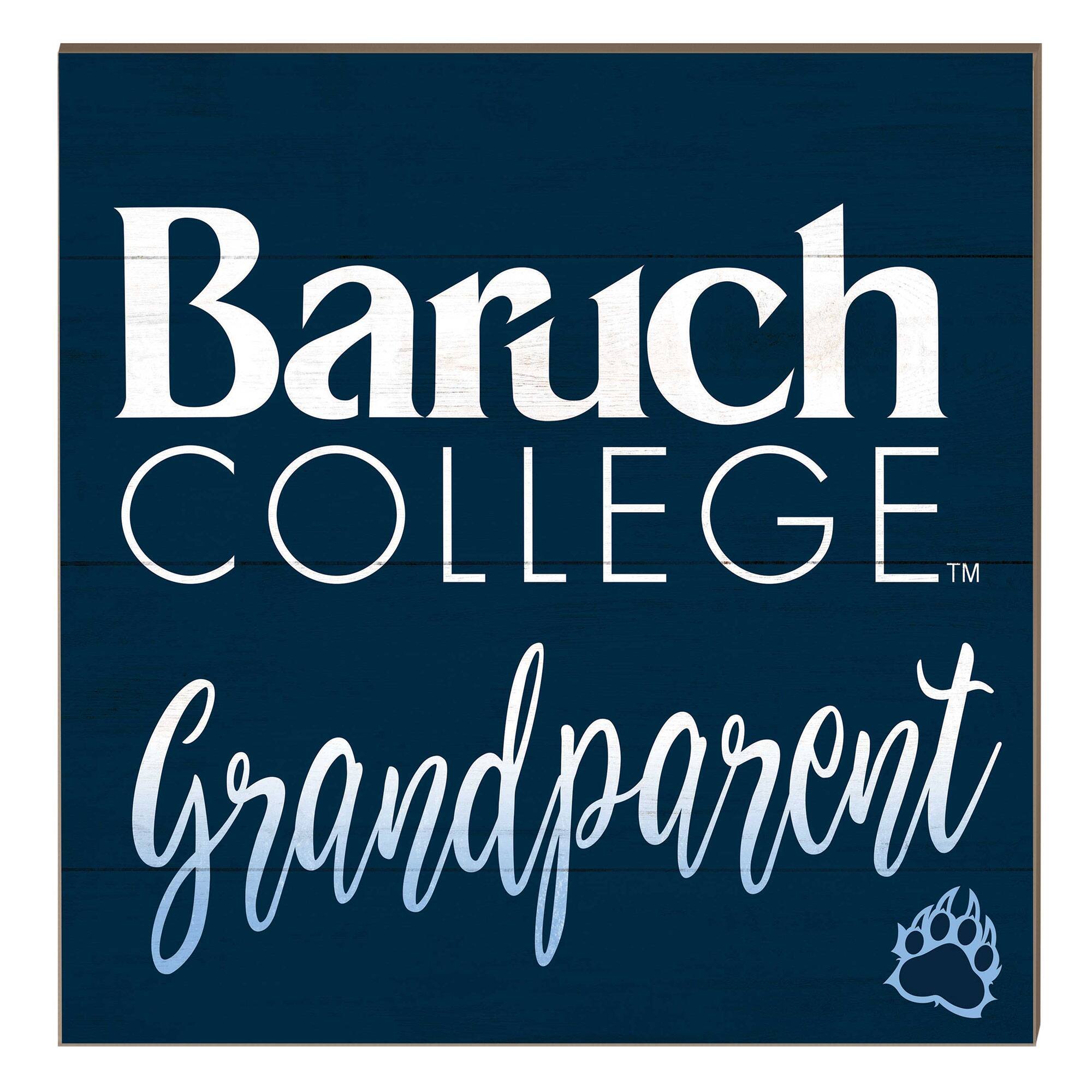 CUNY Baruch College 10" x 10" Grandparent Plaque