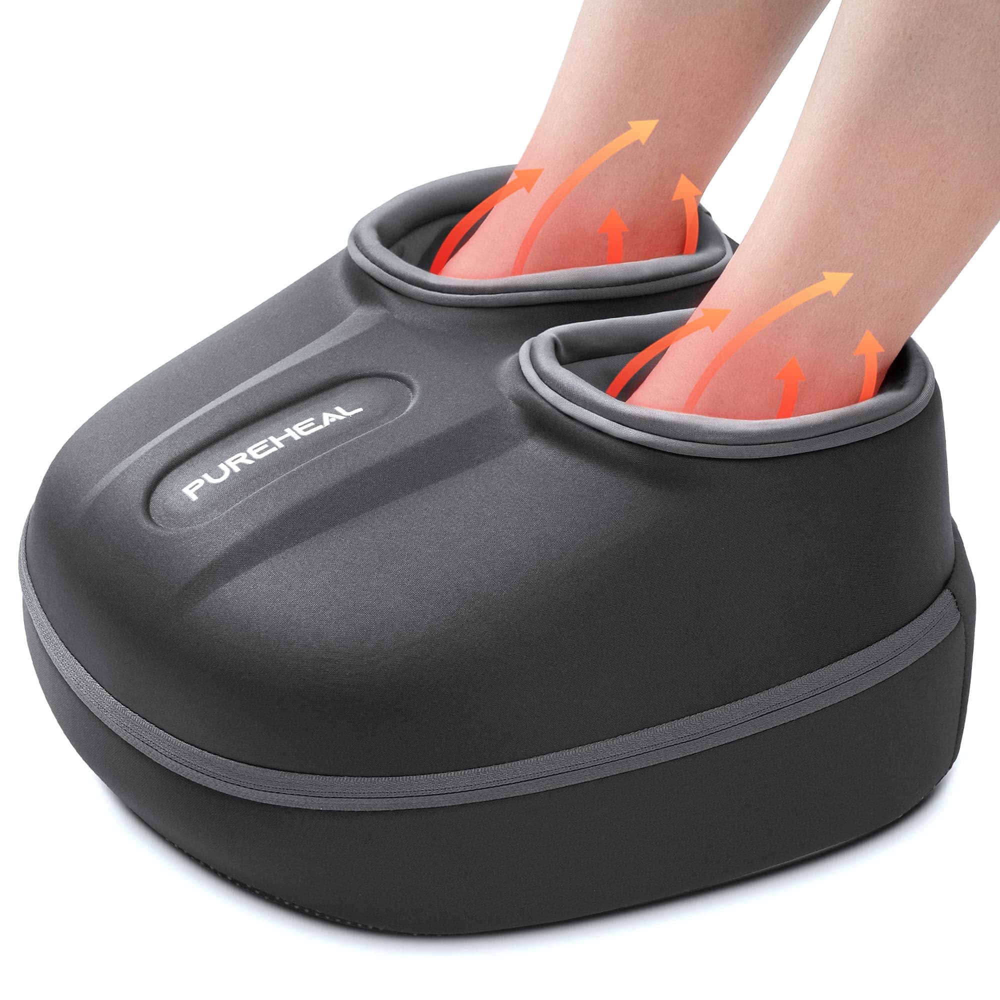 Alt View 7. Pureheal - Foot Massager with Heat,Shiatsu Foot Massager Machine for Plantar Fasciitis, Fathers Day Gift for Men Dad Grandpa - Gray.