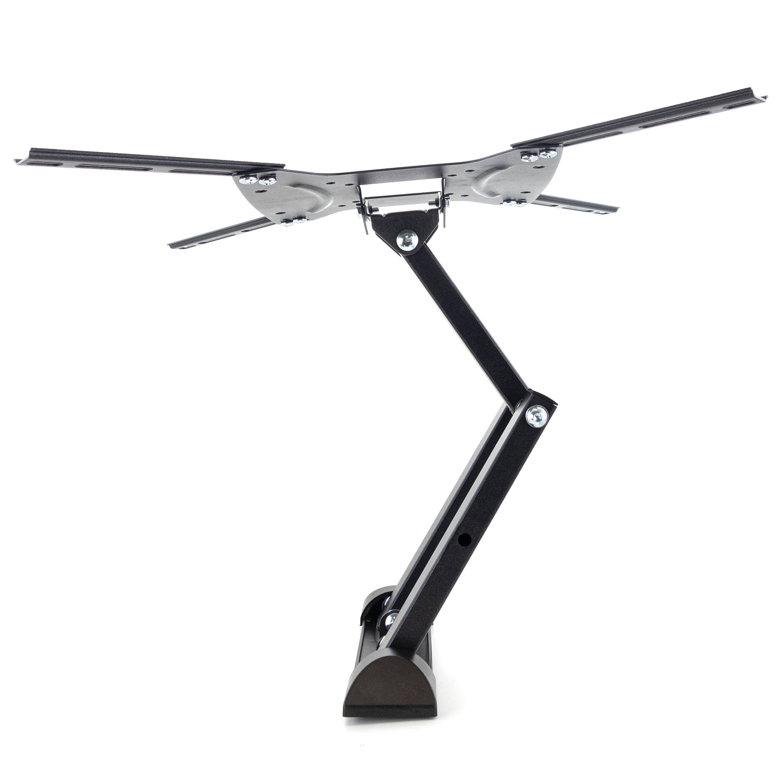 Alt View 2. MegaMounts - MegaMounts Full Motion, Tilt and Swivel Single Stud Wall Mount for 26-55 Inch  LCD, LED, and Plasma Screens - Black.