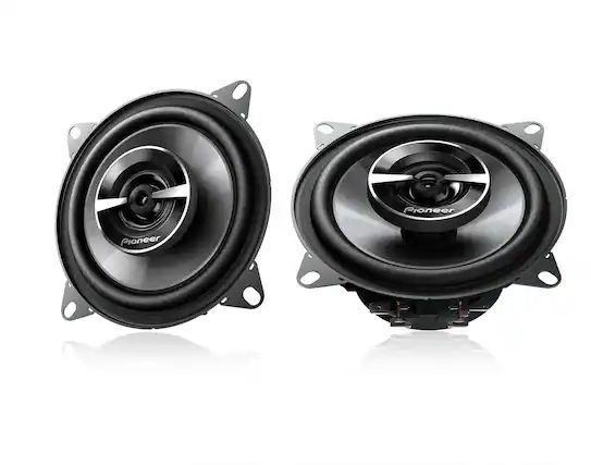 Front. Pioneer - 4" 2-way Coaxial Speakers (Pair) - Black.