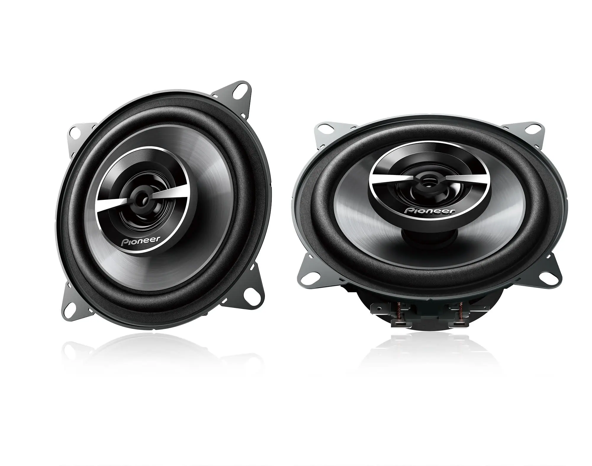 Pioneer - 4" 2-way Coaxial Speakers (Pair) - Black