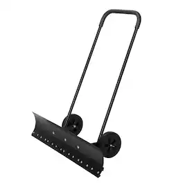 Winado - 39" Wide Snow Shovel with Wheels Heavy Duty Metal Rolling Snow Removal Tool