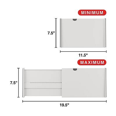 MINIMUM  
7.5"  
11.5"  
MAXIMUM  
7.5"  
19.5"