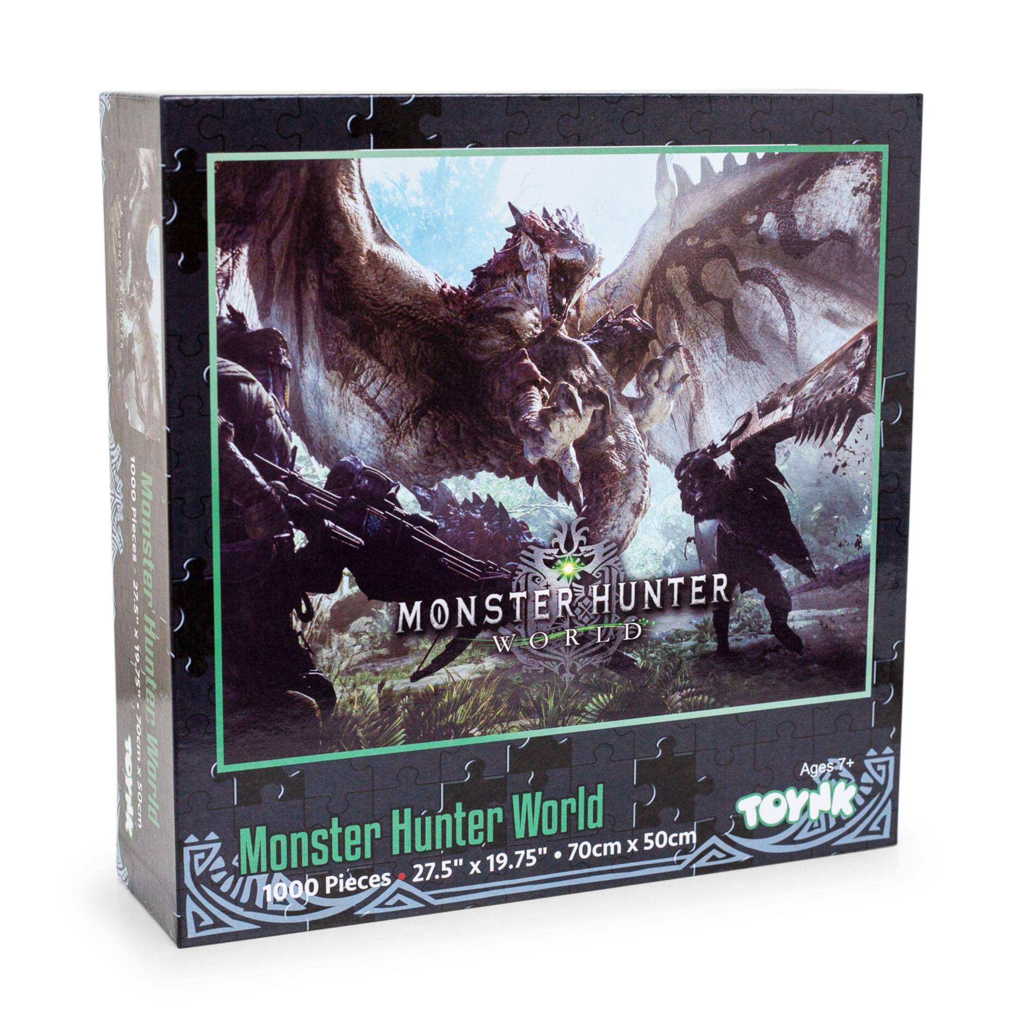 Monster Hunter World  
1000 Pieces  
27.5" x 19.75" (70cm x 50cm)  
Ages 7+  
TOYINK