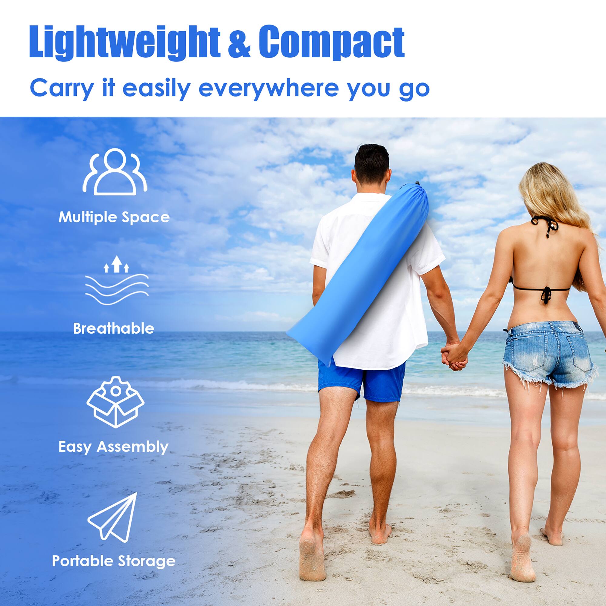 Lightweight & Compact: Carry it easily everywhere you go. Multiple Space: Breathable. Easy Assembly: Portable Storage.