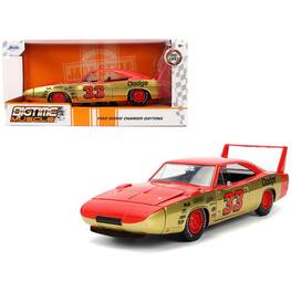 Jada - 1969 Dodge Charger Daytona #33 with Graphics "Bigtime Muscle" Series 1/24 - Red and Gold Metallic