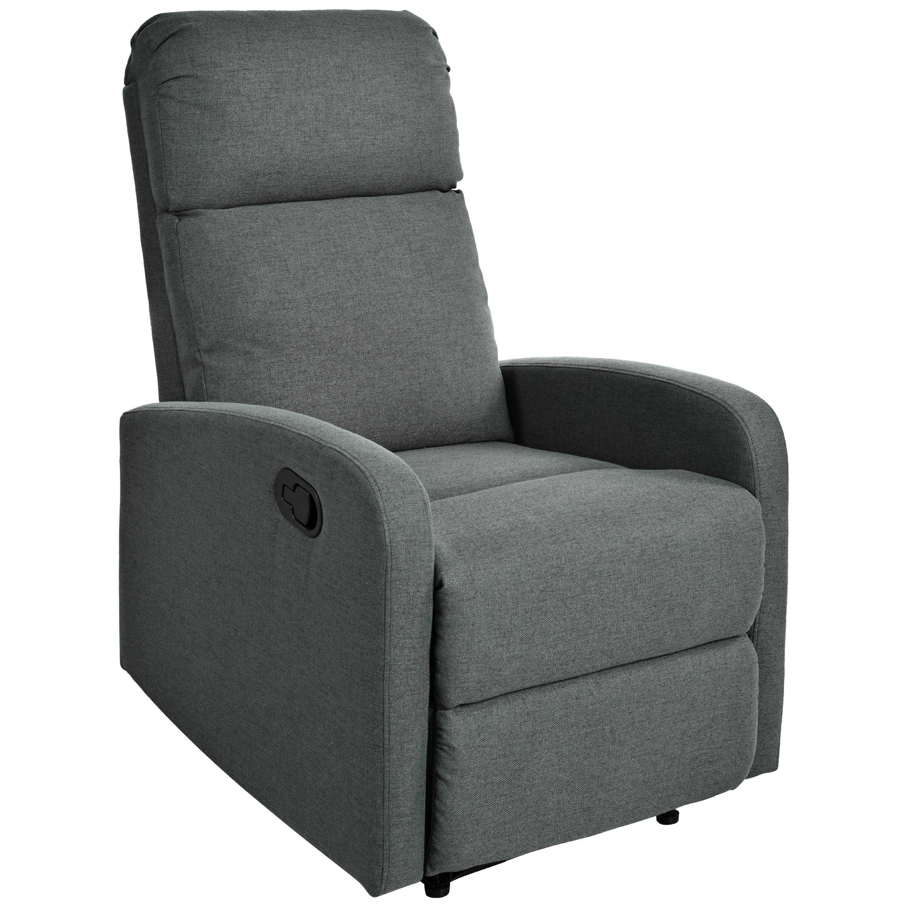 Alt View 5. TinyHomie - Modern Recliner Manual Recliner Home Theater Manual Recliner Chair with Adjustable Backrest - white.