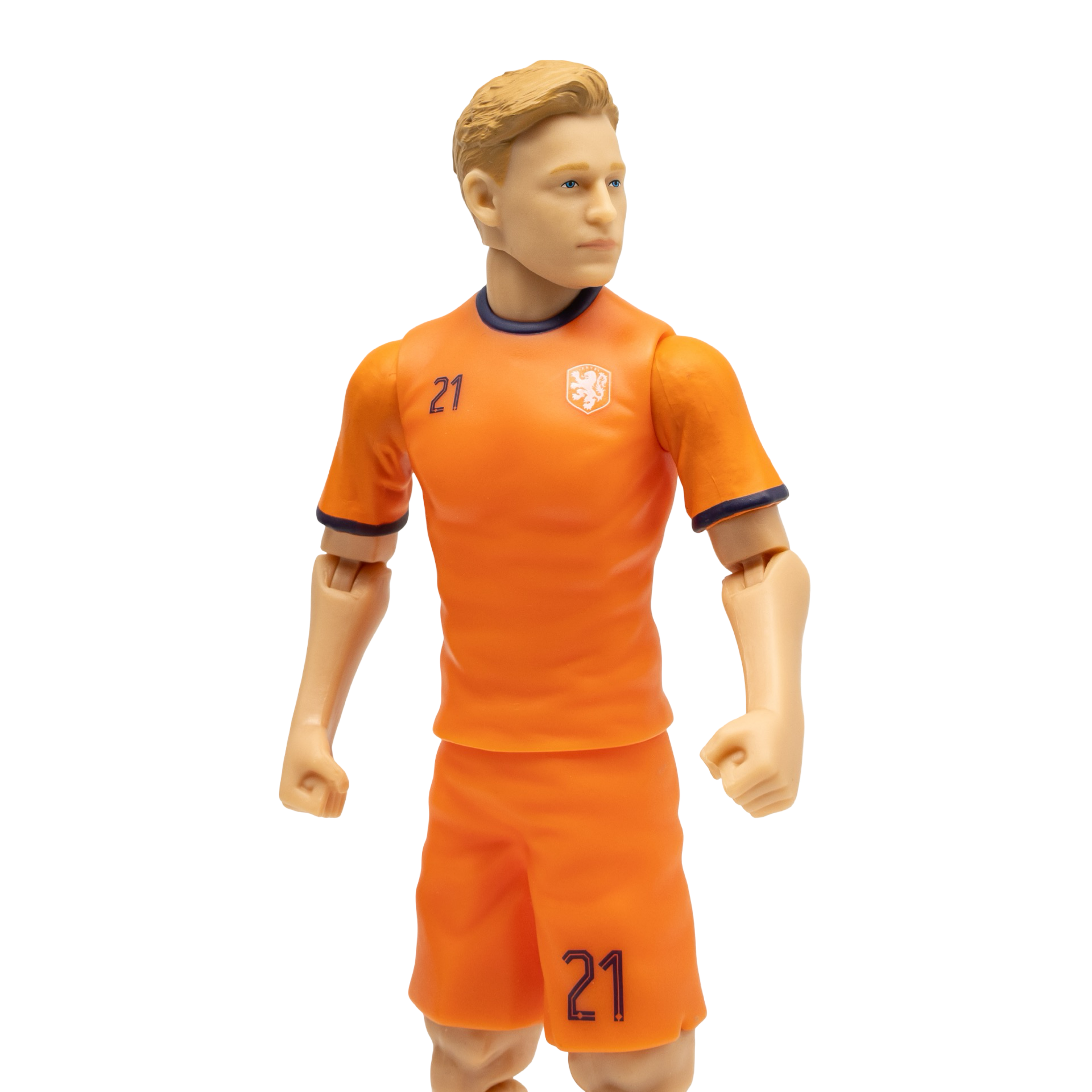 Alt View 2. Banbo Toys - Banbo Toys SOCKERS Netherlands National Frenkie de Jong 8" Collectible Soccer Action Figure.