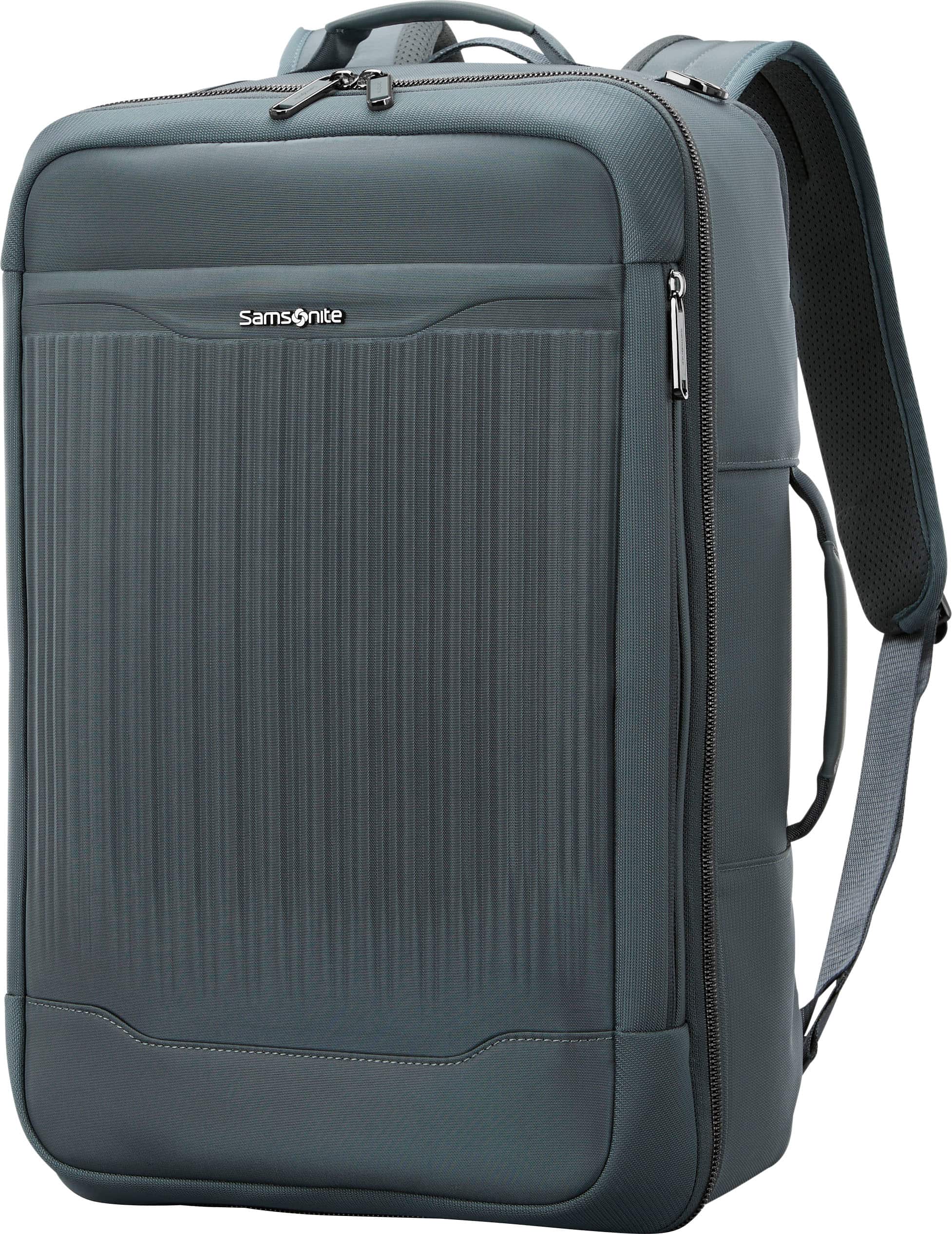 Samsonite - Silhouette 18 B&A Travel Backpack - Slate Blue - Front_Zoom