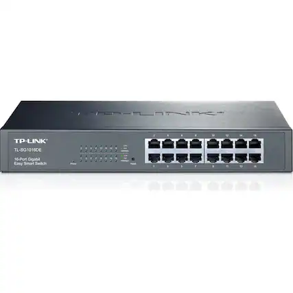 TP-LINK TL-SG1016DE
16-Port Gigabit Easy Smart Switch