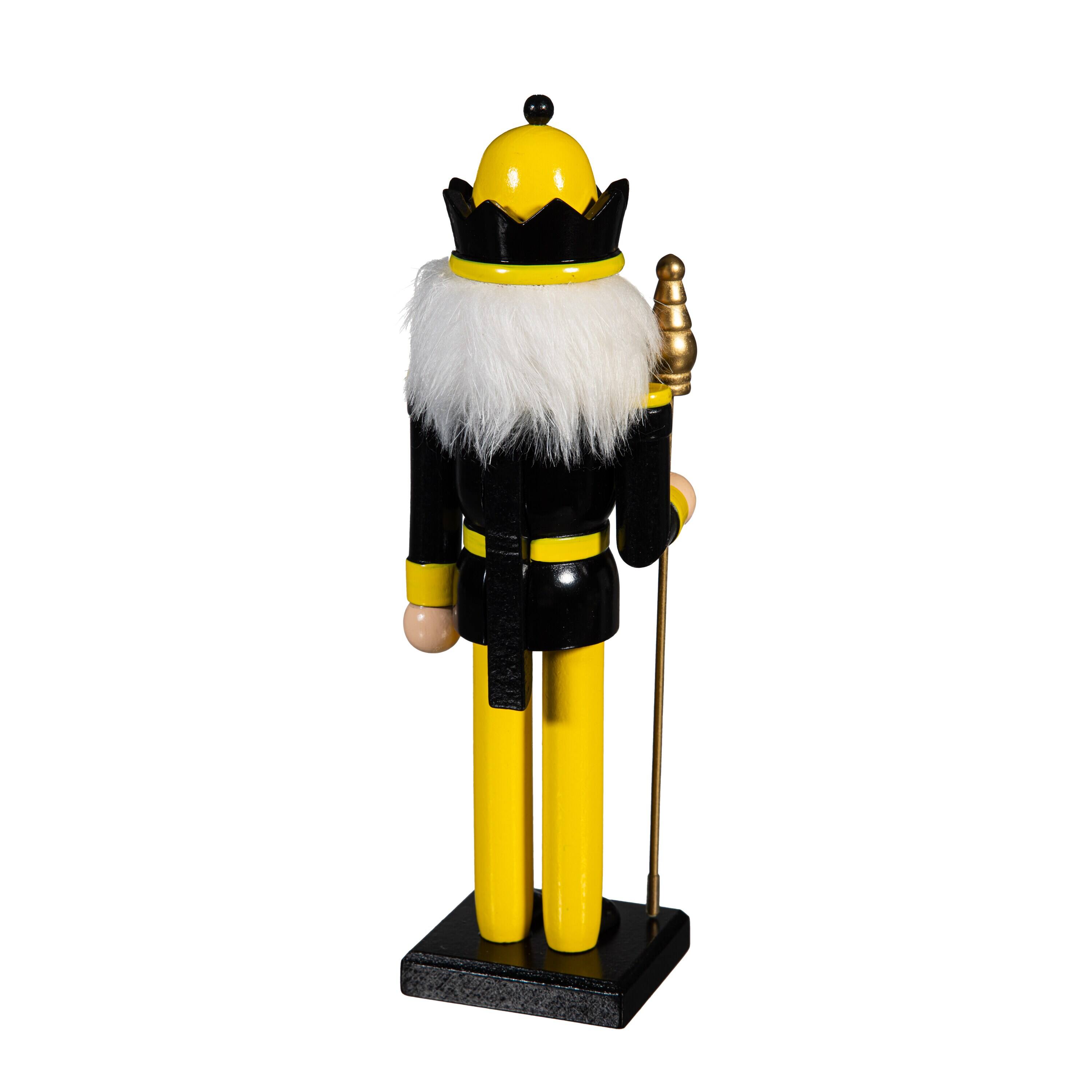 Alt View 1. Evergreen Enterprises - Appalachian State Mountaineers 12" Wooden Nutcracker Statue - Multicolor.