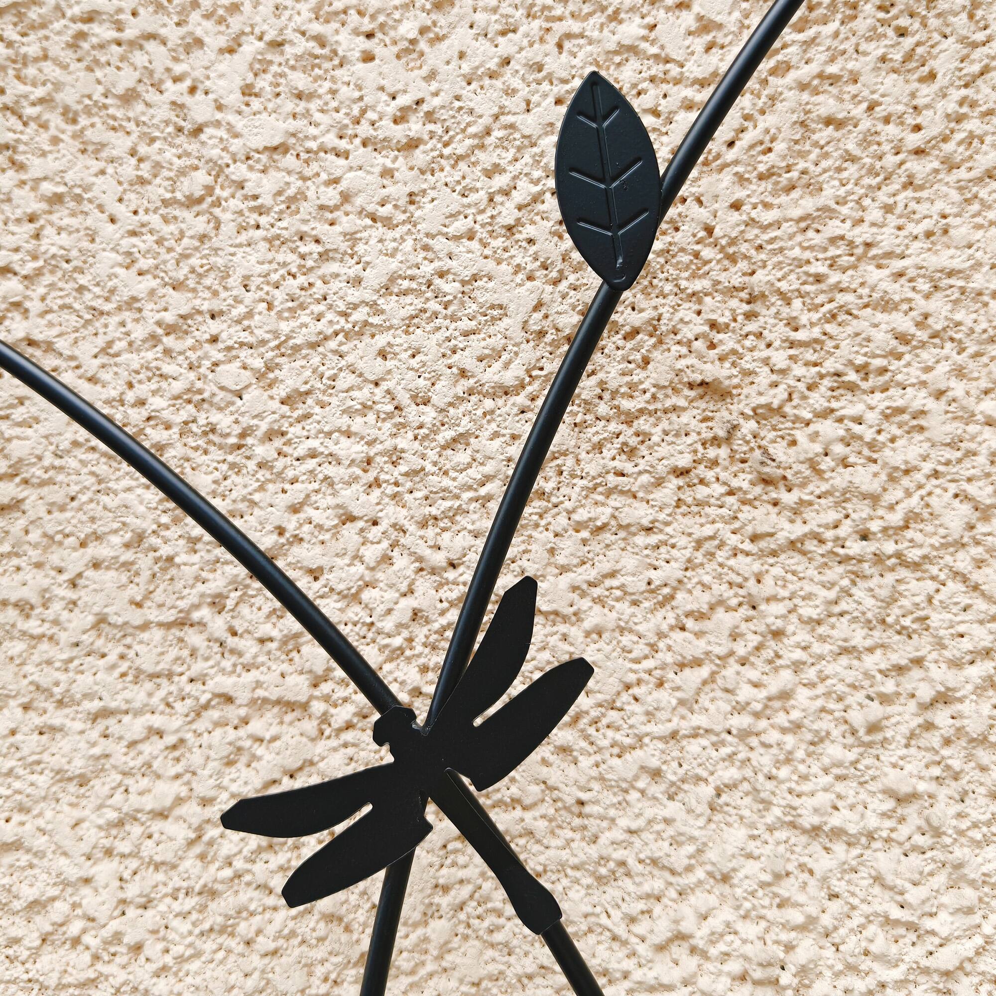 Alt View 5. Loheer - Rustproof Metal Garden Trellis Set, 5.9 ft x 1.64 ft Climbing Plant Support for Outdoor Decor, 2 Pack - Black.