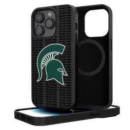Keyscaper - NCAA - Michigan State Spartans Primary Logo iPhone Magnetic Bump Case - 13 - Black