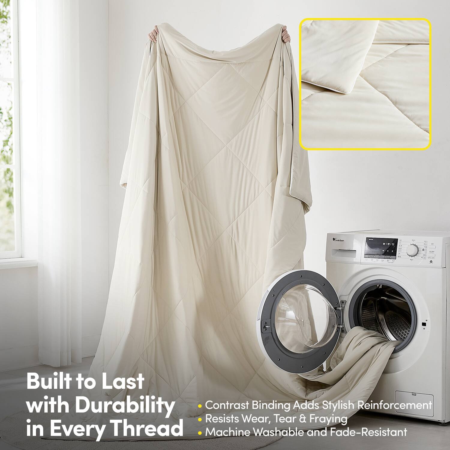 Built to Last with Durability in Every Thread

- Contrast Binding Adds Stylish Reinforcement
- Resists Wear, Tear & Fraying
- Machine Washable and Fade-Resistant