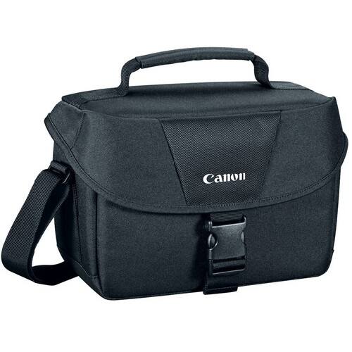 Front. Canon - Canon 100ES EOS DSLR Shoulder Bag 9320A023 - Black.