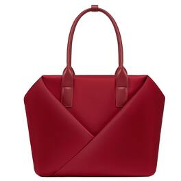 Lux & Nyx - Large Origami Tote 15" Laptop Work Bag - Crimson