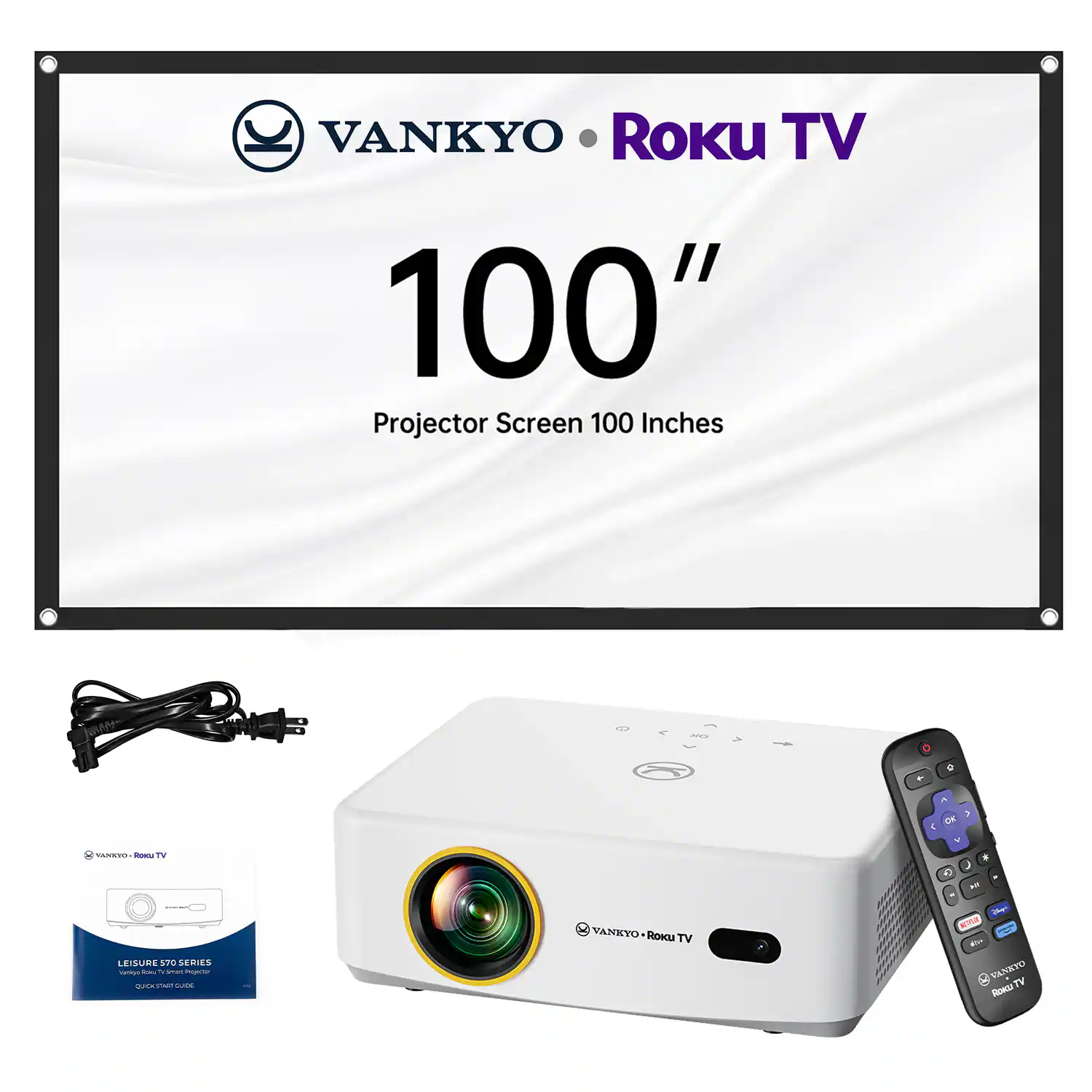 VANKYO Roku TV 100" Projector Screen 100 Inches

LEISURE 570 SERIES

VANKYO Roku TV