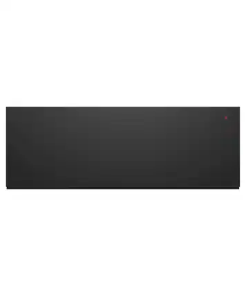 Front. Fisher & Paykel - 30" Warming Drawer, Push to Open - Black (Soft Black) - Black.