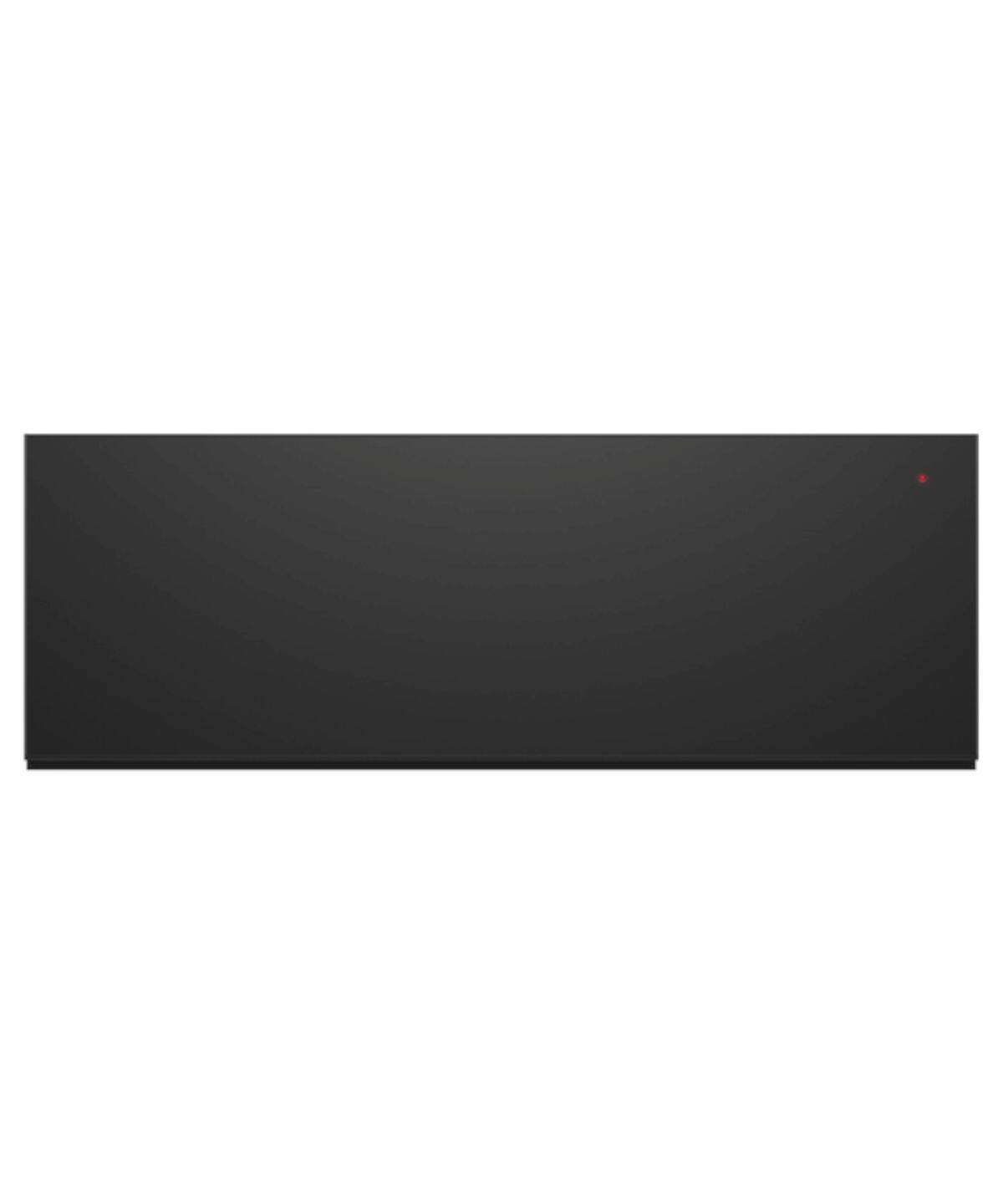 Front. Fisher & Paykel - 30" Warming Drawer, Push to Open - Black  (Soft Black) - Black.
