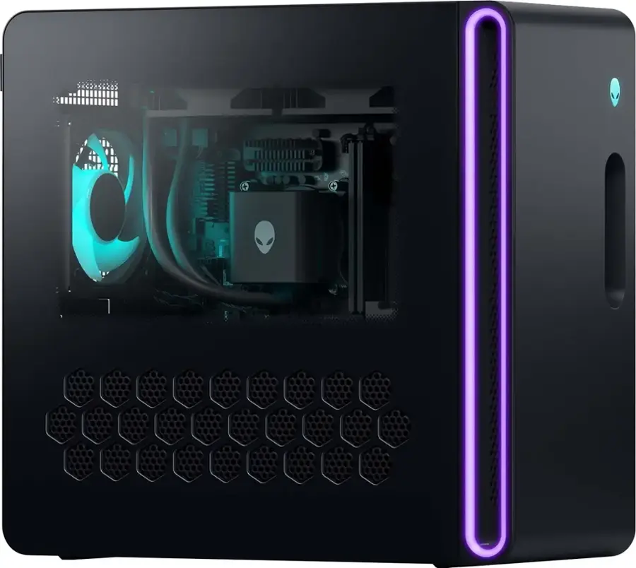 Alt View 13. Alienware - Aurora Gaming Desktop - Intel Core Ultra 9 285K - 32GB Memory - NVIDIA GeForce RTX 5080 - 2TB SSD - Black.