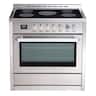 Rangaire - 36" Electric Range Convection Oven Freestanding RRE361TS - Stainless Steel
