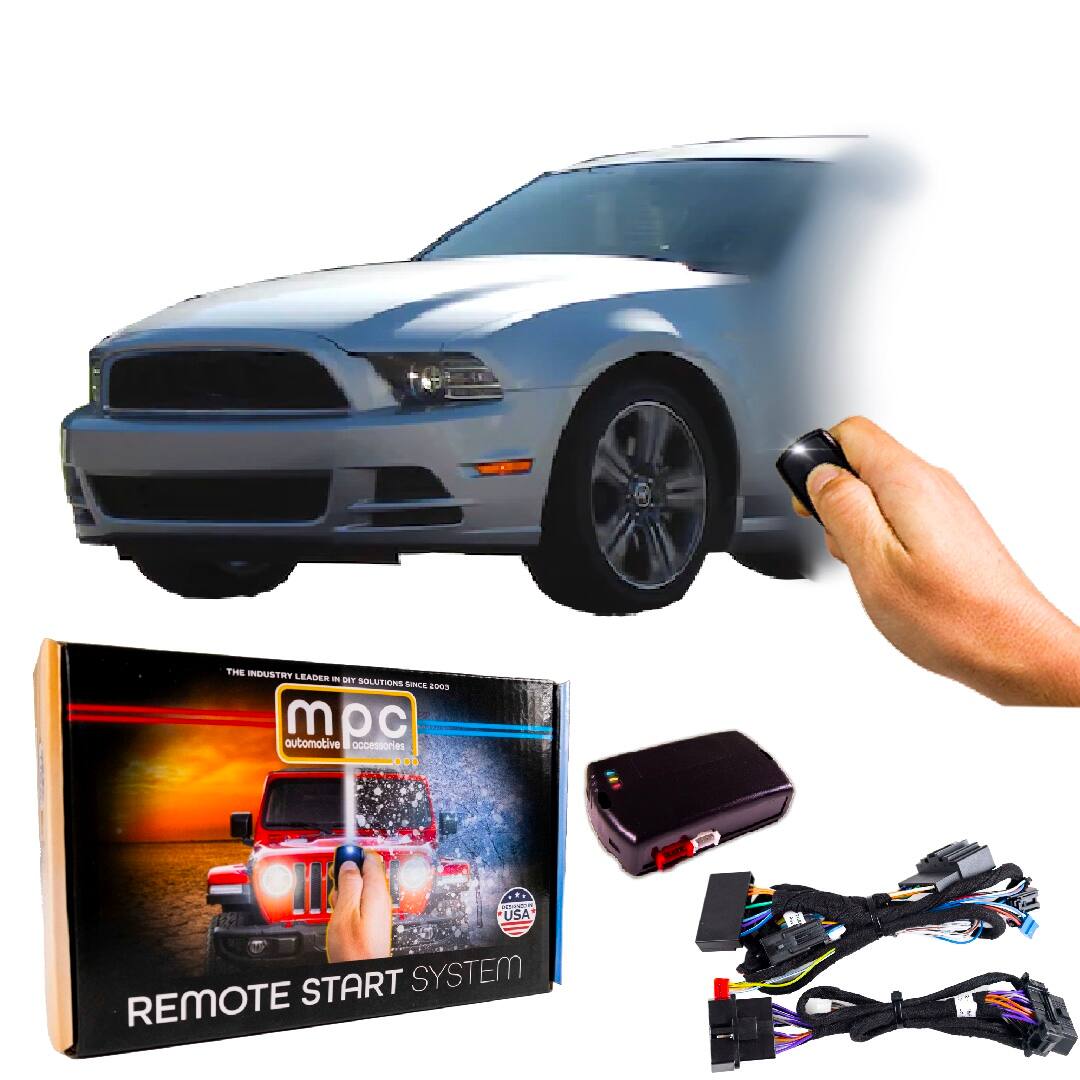 MPC - Plug & Play Factory Remote Activated Remote Start Kit For 2010-2014 Ford Mustang - Black