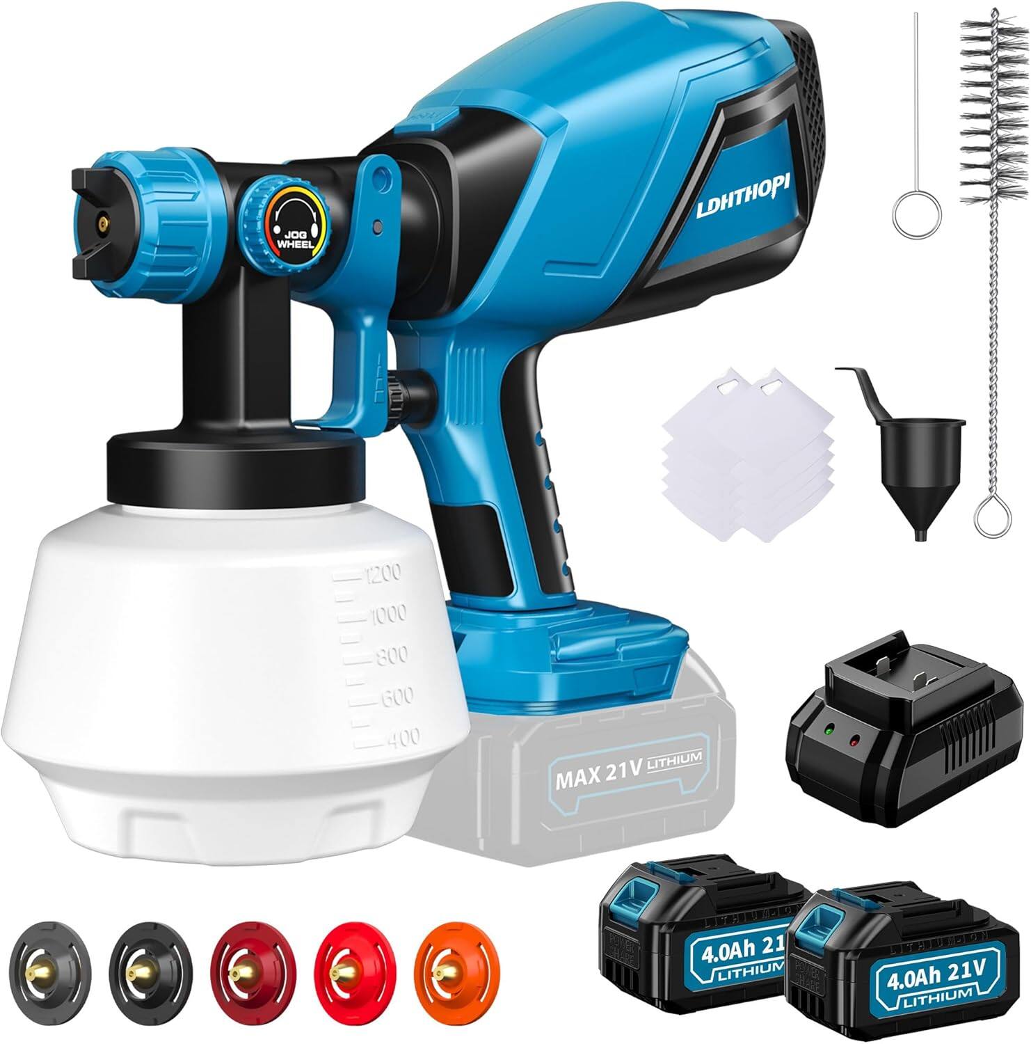 JOO WHEEL LDHTHOPI 1200 1000 008 GOO 400 21V LITHIUM MAX 4.0Ah 21V LITHIUM
