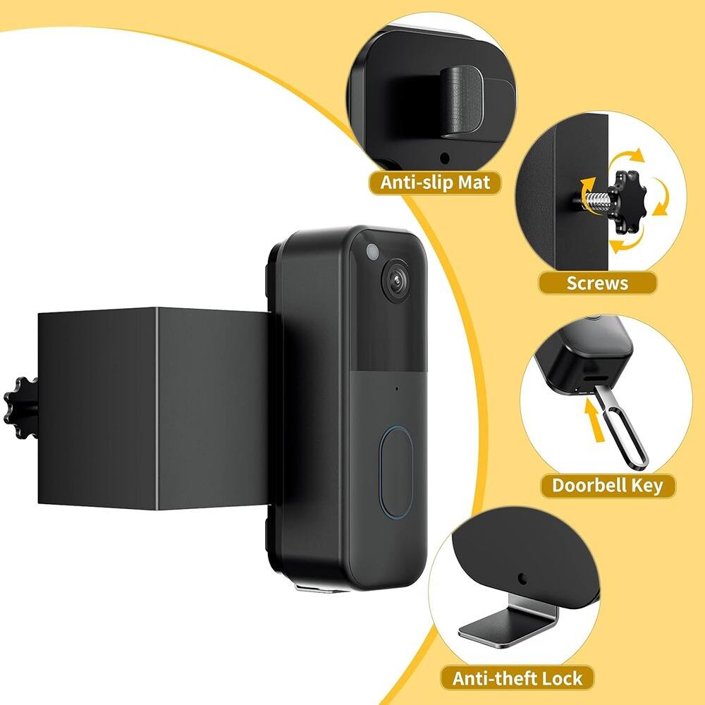 Anti-slip Mat  
Screws  
Doorbell Key  
Anti-theft Lock