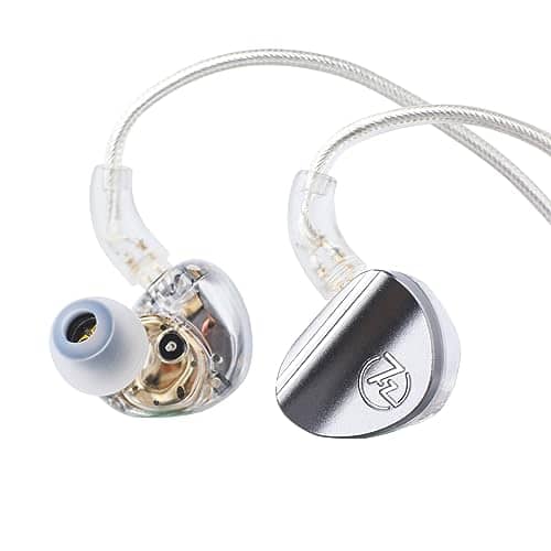 DORLUKFU - 7HZ SONUS 1DD+1BA Dual Driver in Ear Monitor, HiFi in Ear Earphone IEM, with Detachable High-end Silver-Plated OCC