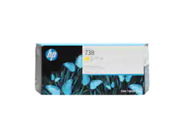 HP - 738 300-ml Yellow DesignJet Ink Cartridge, 676M8A